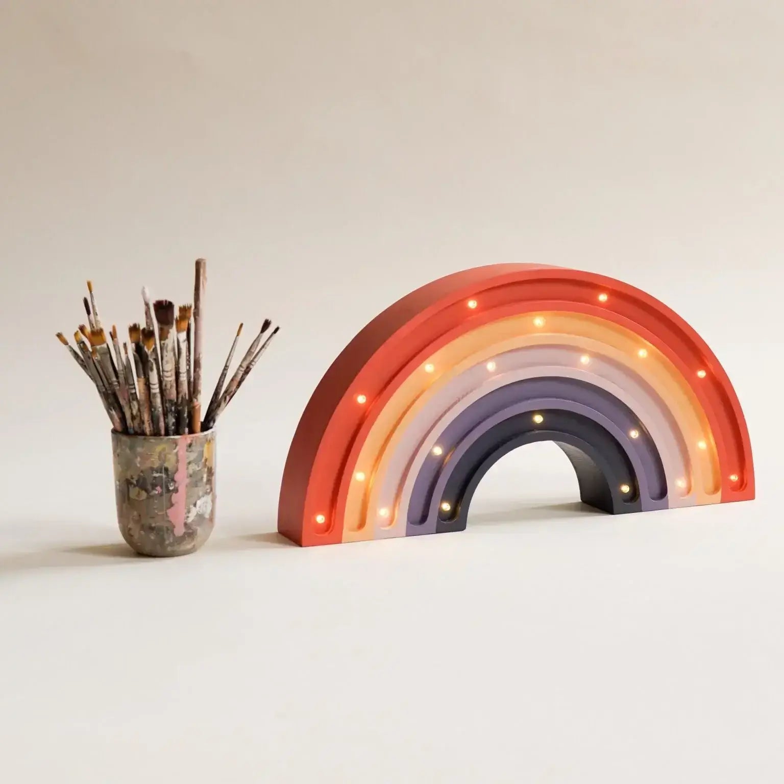 Wooden Rainbow Lamp